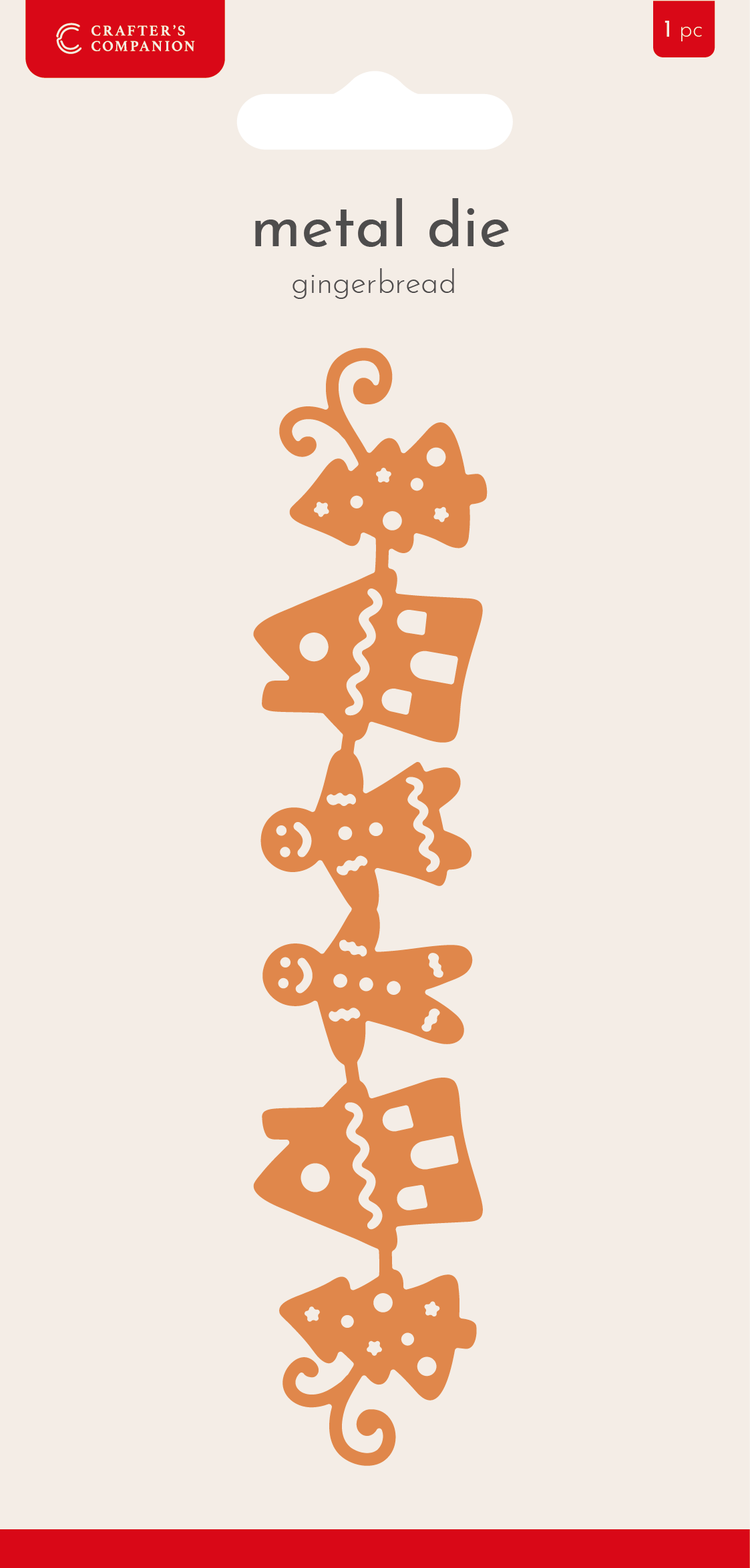 Crafter's Companion Metal Die Edge’able - Gingerbread