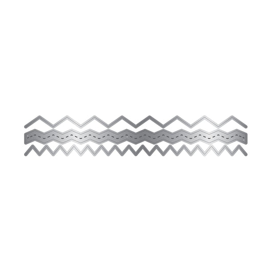 Crafters Companion Metal Die Edgeable - Zig Zag