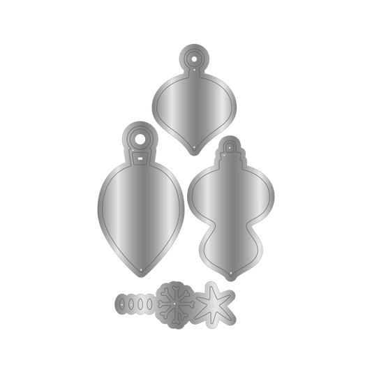 Crafters Companion Metal Die Christmas Embellishment - Baubles