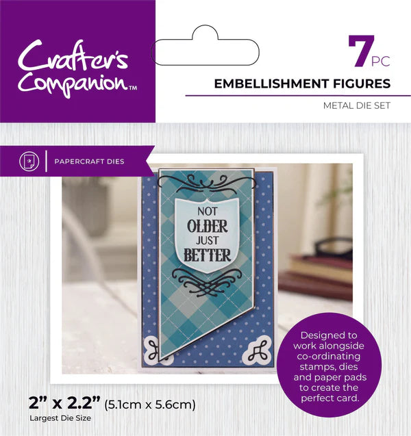 Crafter's Companion Modern Man Metal Die - Embellishment Figures