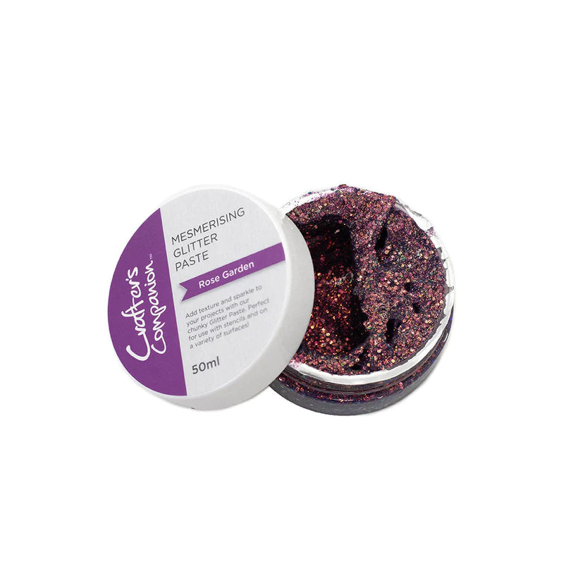 Crafter's Companion Mesmerising Glitter Paste - Rose Garden