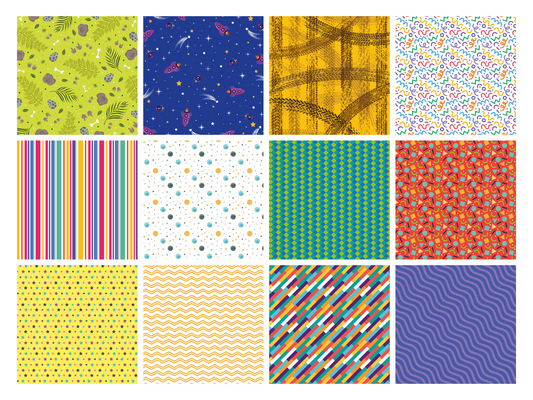 Crafters Companion 6” x 6” Paper Pad - Bold Patterns