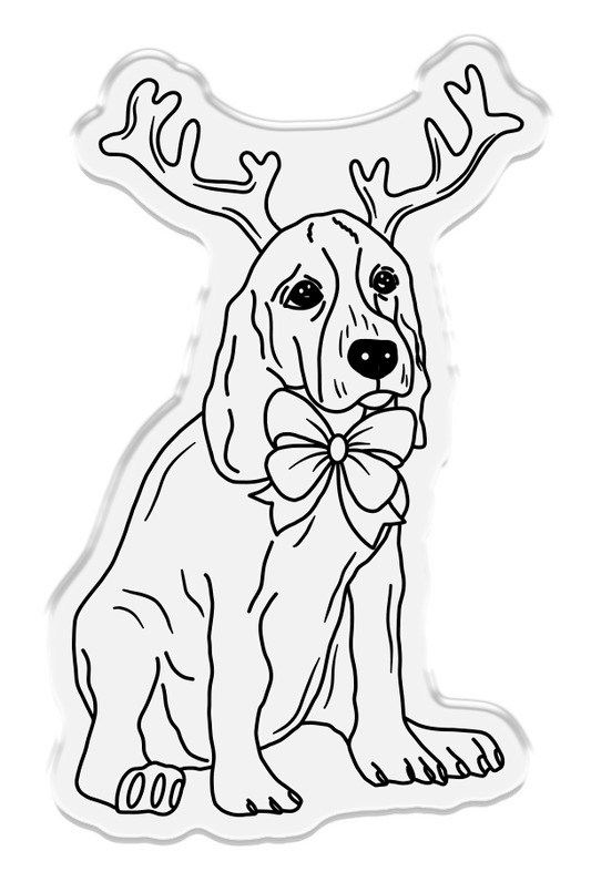 Crafter’s Companion Santa Paws Stamp and Die - Beagle