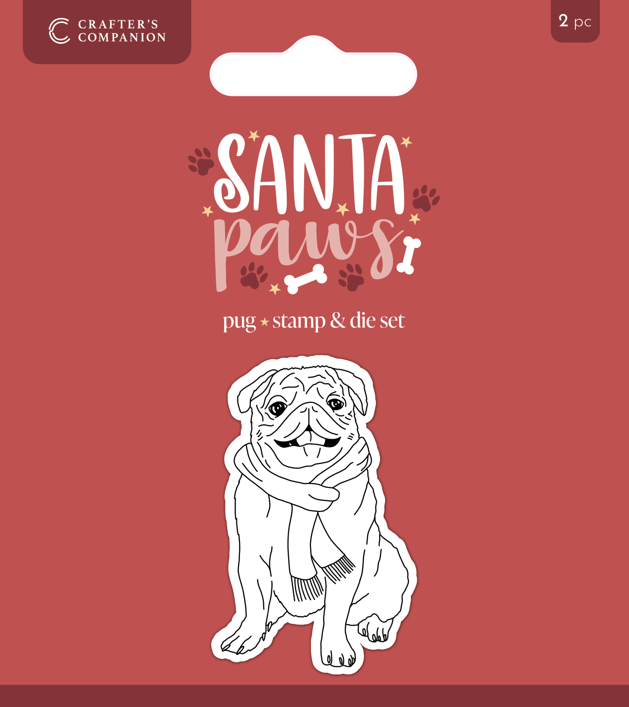Crafter's CompanionSanta Paws Metal Die - Dress up Dog
