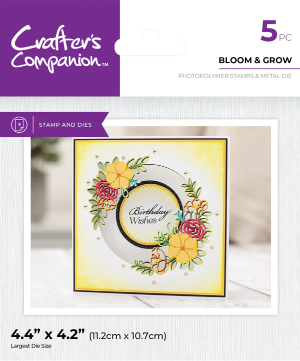 Crafter's Companion Stamp and Die Set - Bloom & Grow