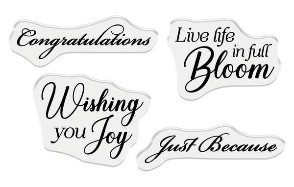 Crafter's Companion Stamp and Die Set - Live Life in Full Bloom