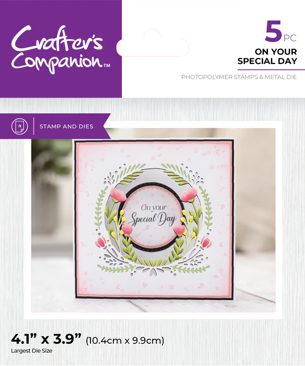 Crafter's Companion Stamp and Die Set - On Your Special Day