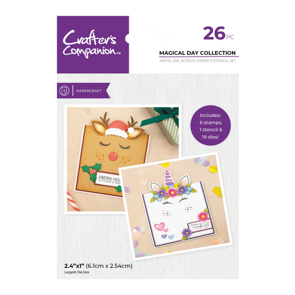 Crafter's Companion Stamp, Die and Stencil Set - Magical Day