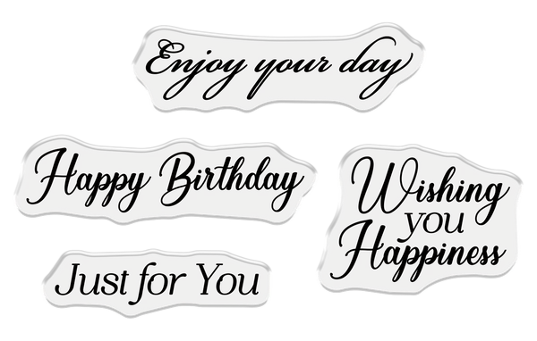Crafter's Companion Stamp and Die Set - Wishing You Happiness