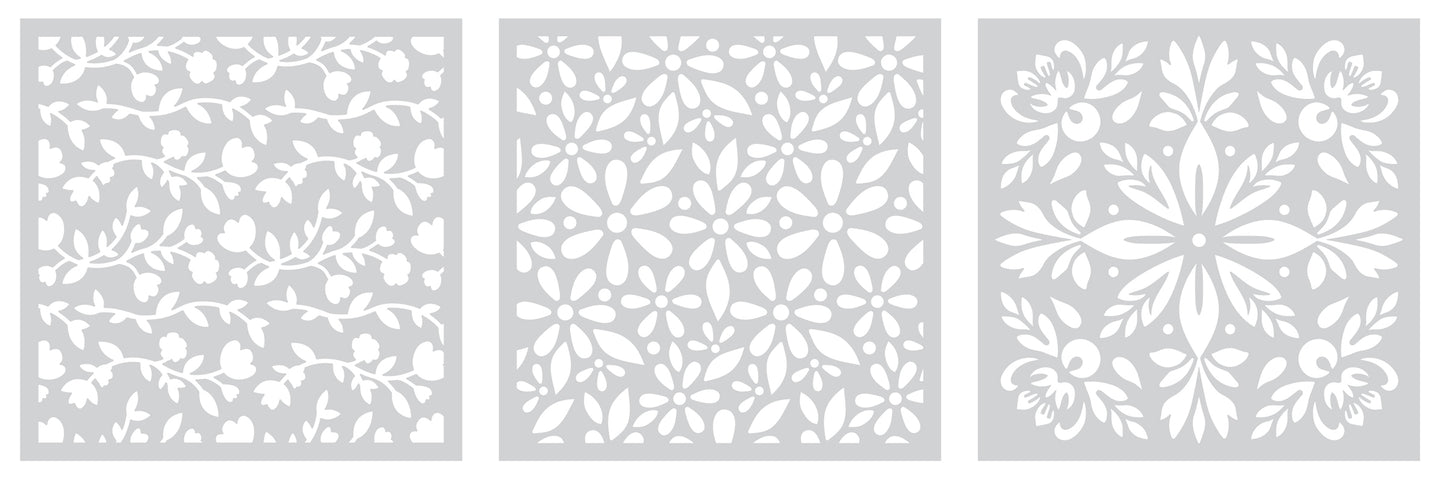 Crafter's Companion Stencils - Contemporary Florals