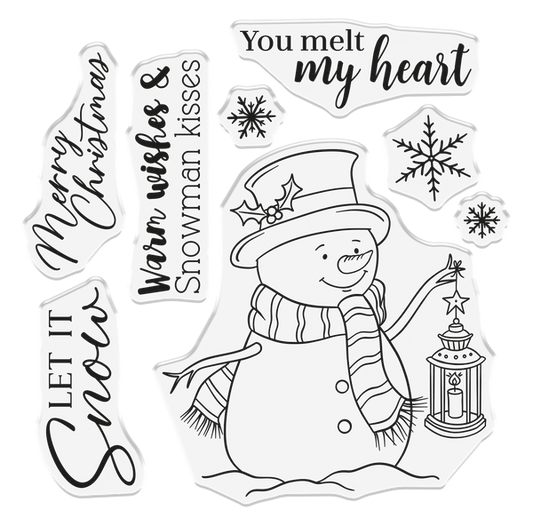 Crafter's Companion Photopolymer Stamp - Snowman Kisses