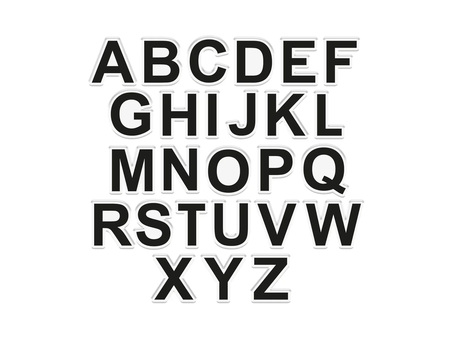 Crafter's Companion Photopolymer Stamp & Stencil Set - Alphabet