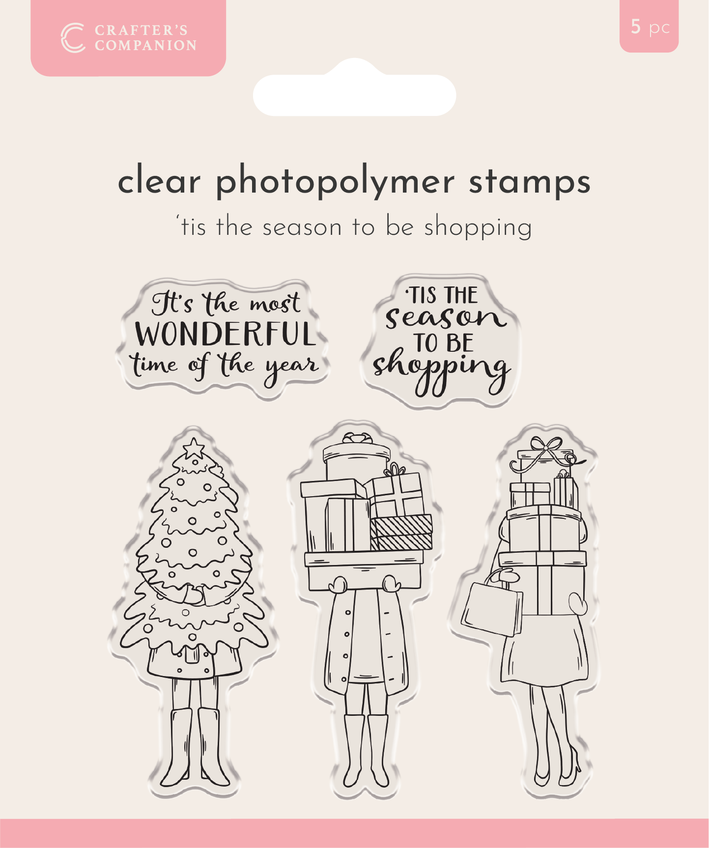 Crafter’s Companion Photopolymer Stamp - ‘Tis the Season to be Shopping