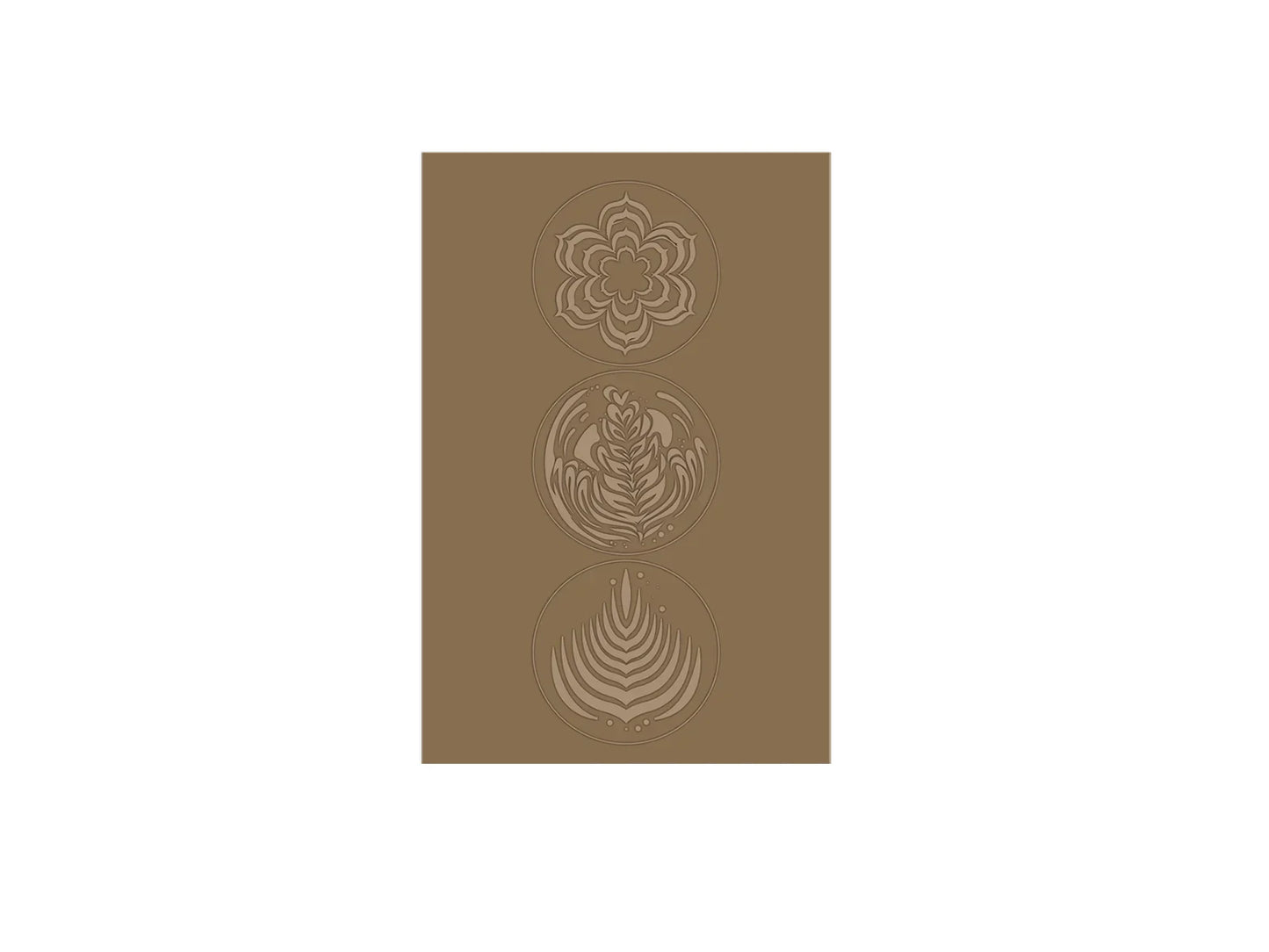 Crafter’s Companion Tea & Coffee Collection 2.75″ x 5.75″ 2D Embossing Folder - I Love You a Latte