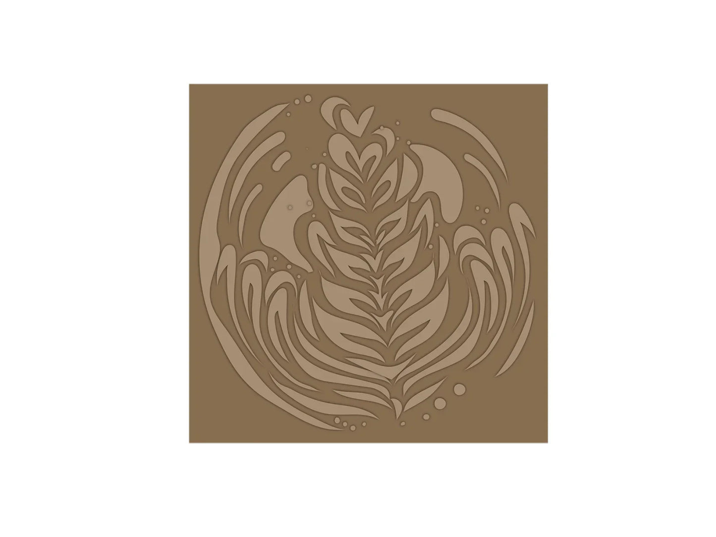 Crafter’s Companion Tea & Coffee Collection 5.5” x 5.5” 2D Embossing Folder - Thanks a Latte
