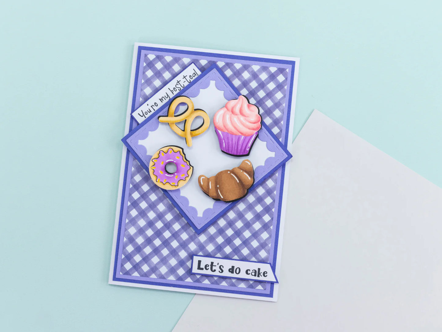 Crafters Companion Tea & Coffee Collection Metal Die Set - Sweet Treats