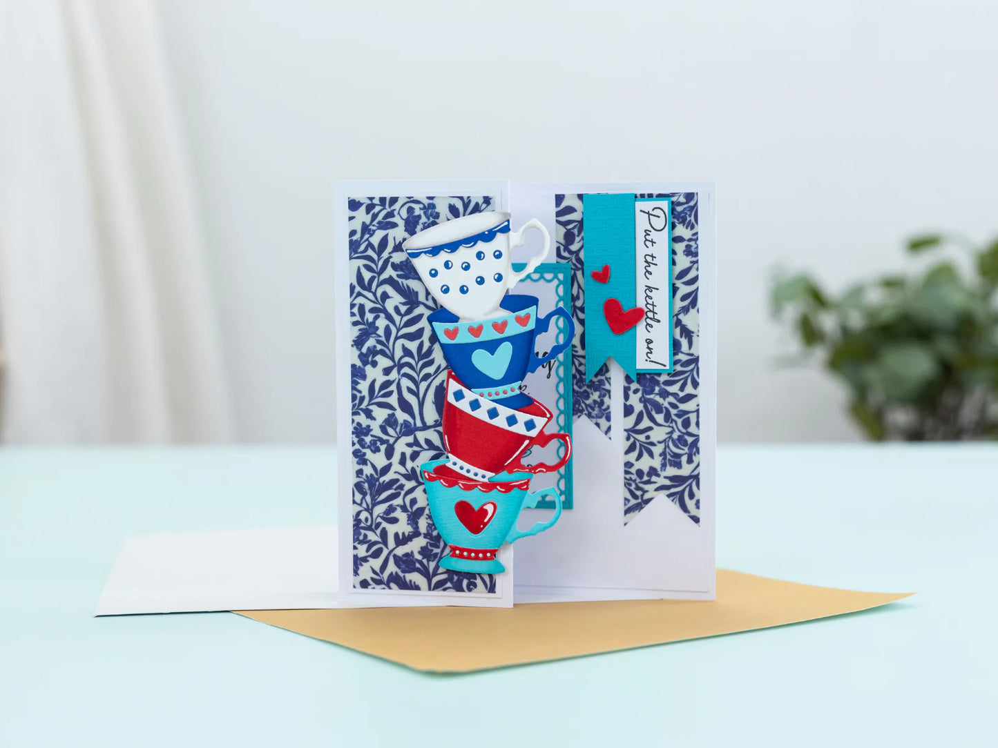 Crafters Companion Tea & Coffee Collection Metal Die Set - Tea Party