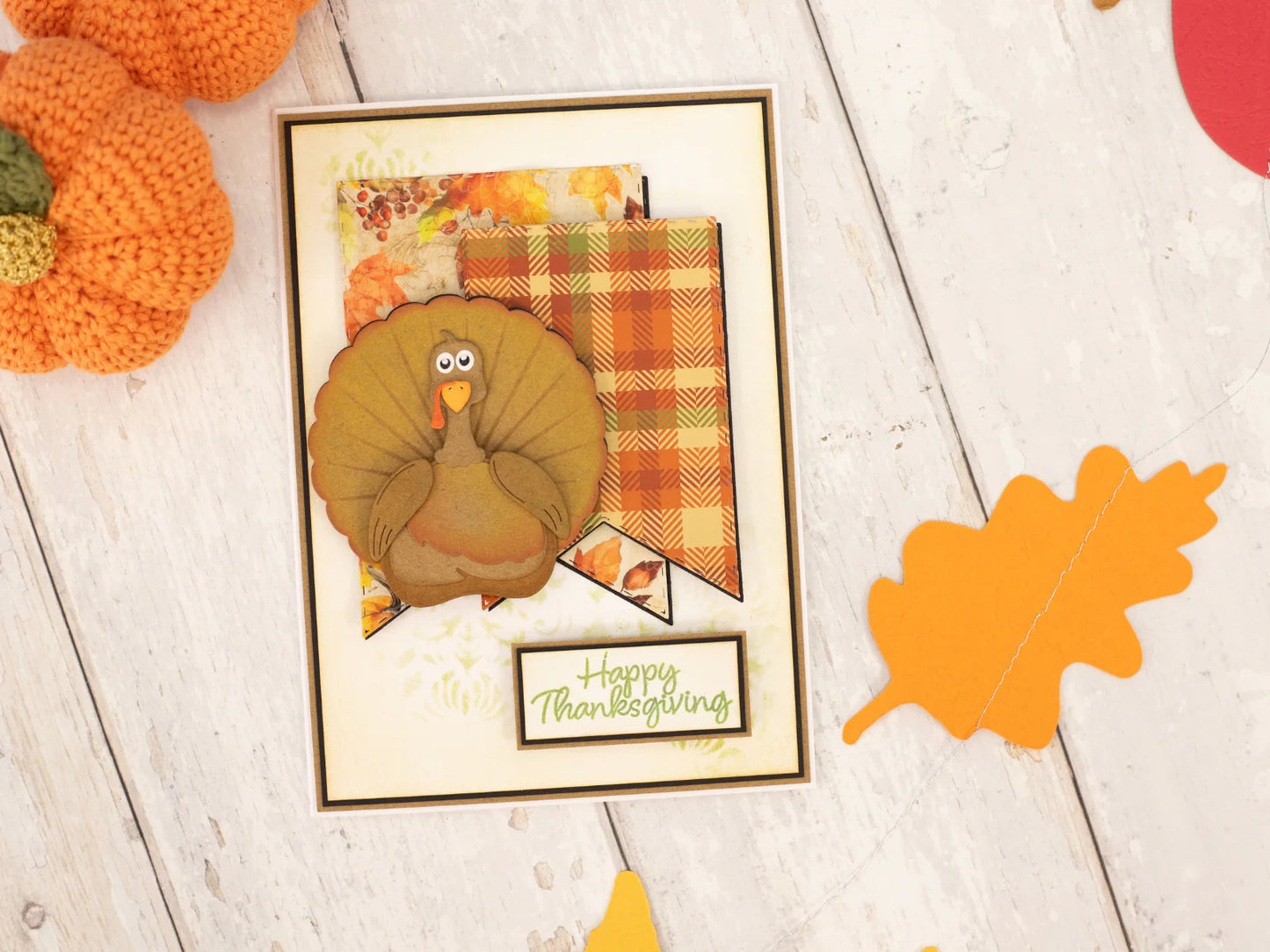 Crafters Companion Thanksgiving Collection Stamp & Die Set - Thanksgiving Turkey