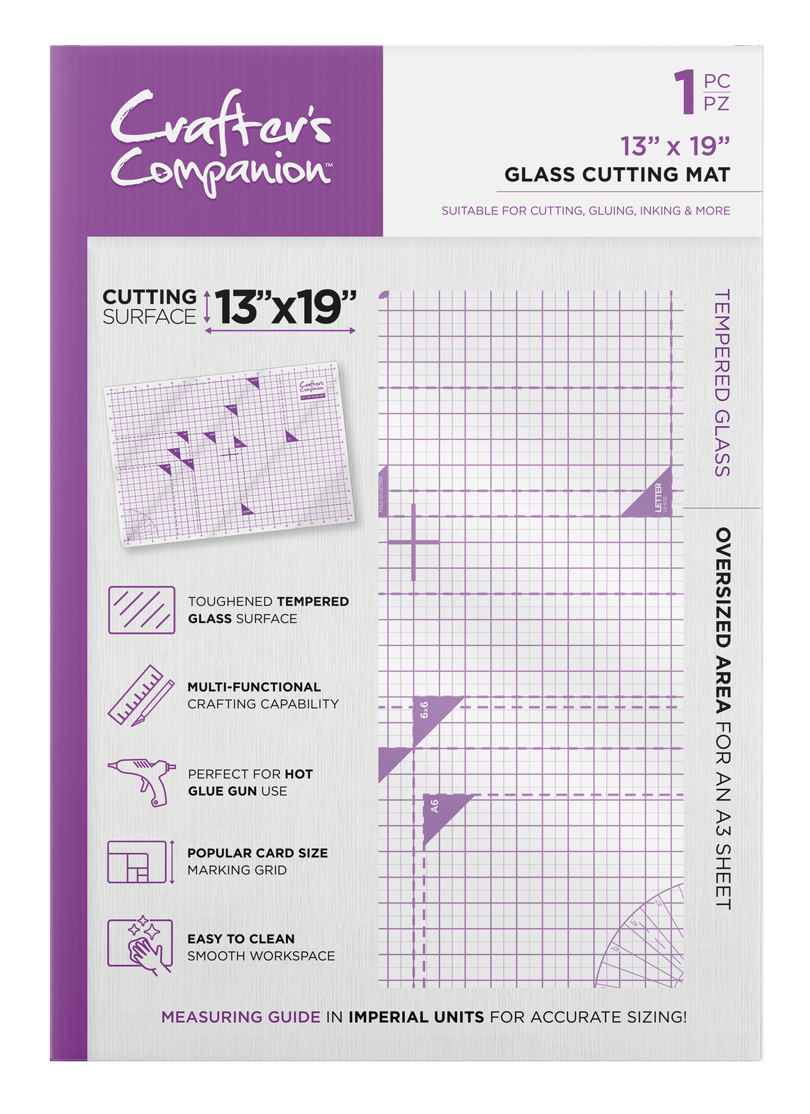Crafters Companion 13 x 19 Glass Cutting Mat