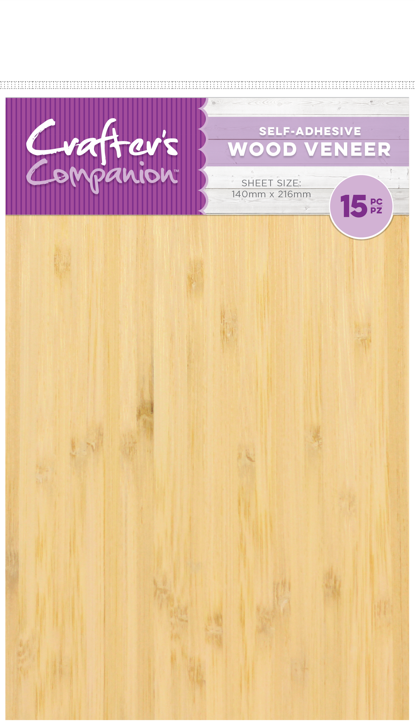 Craft Material Pack - Wood Veneer with Adhensive (15pk)