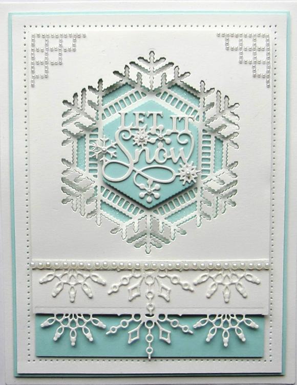 Festive Collection Lace Snowflake Frame
