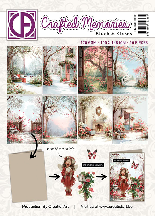 Creatief Art - A6 Paper Pad - Blush and Kisses