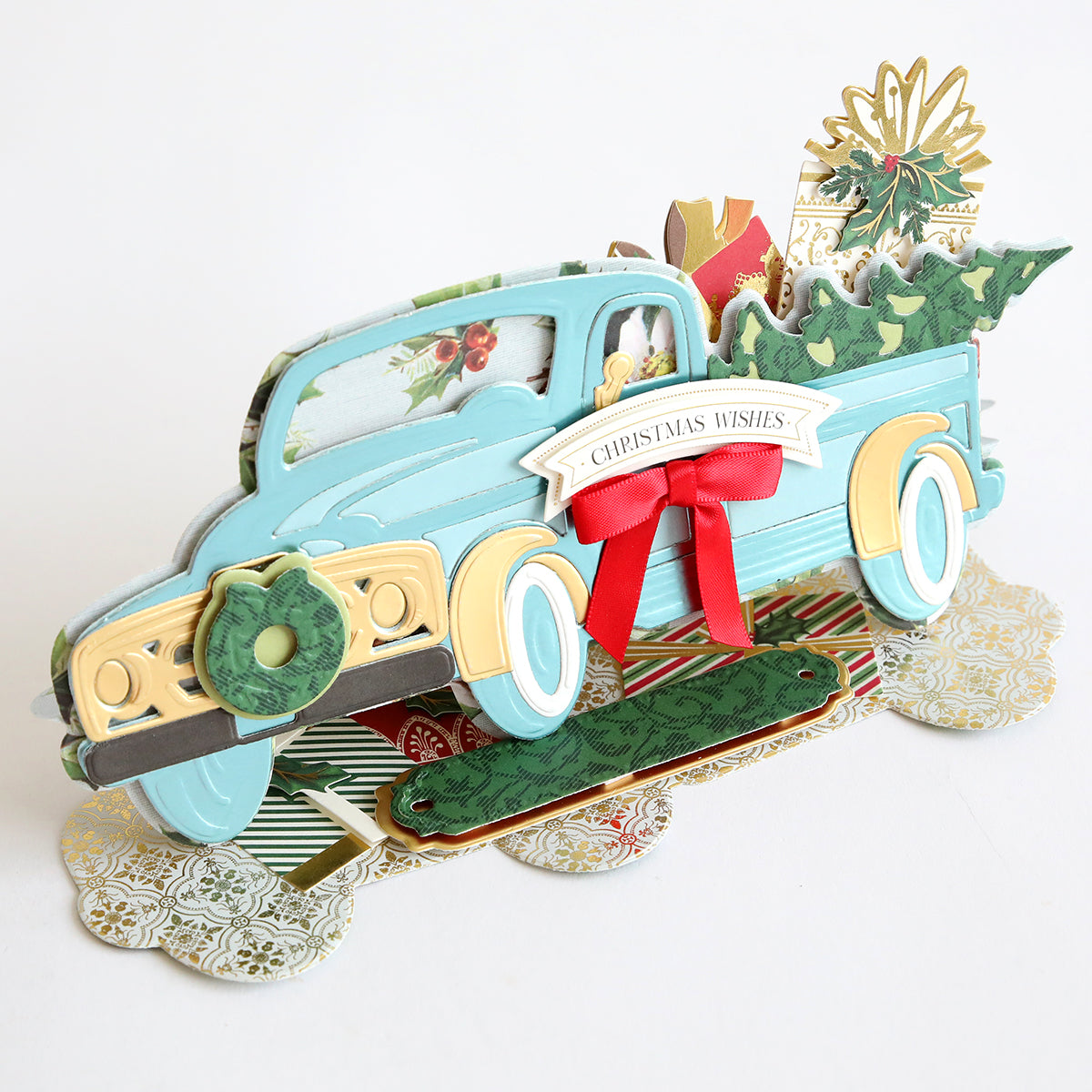 Christmas Truck Easel Die