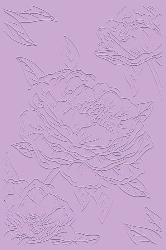 Gemini Illustrated Embossing Folder - Pretty Peonies
