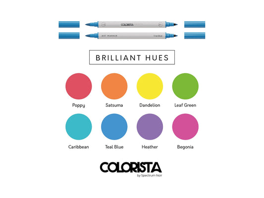 Colorista - Art Marker - Brilliant Hues 8pc