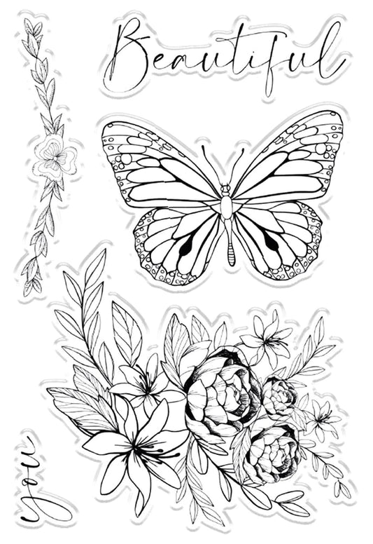 CC Clear Acrylic Stamps - Beautiful You
