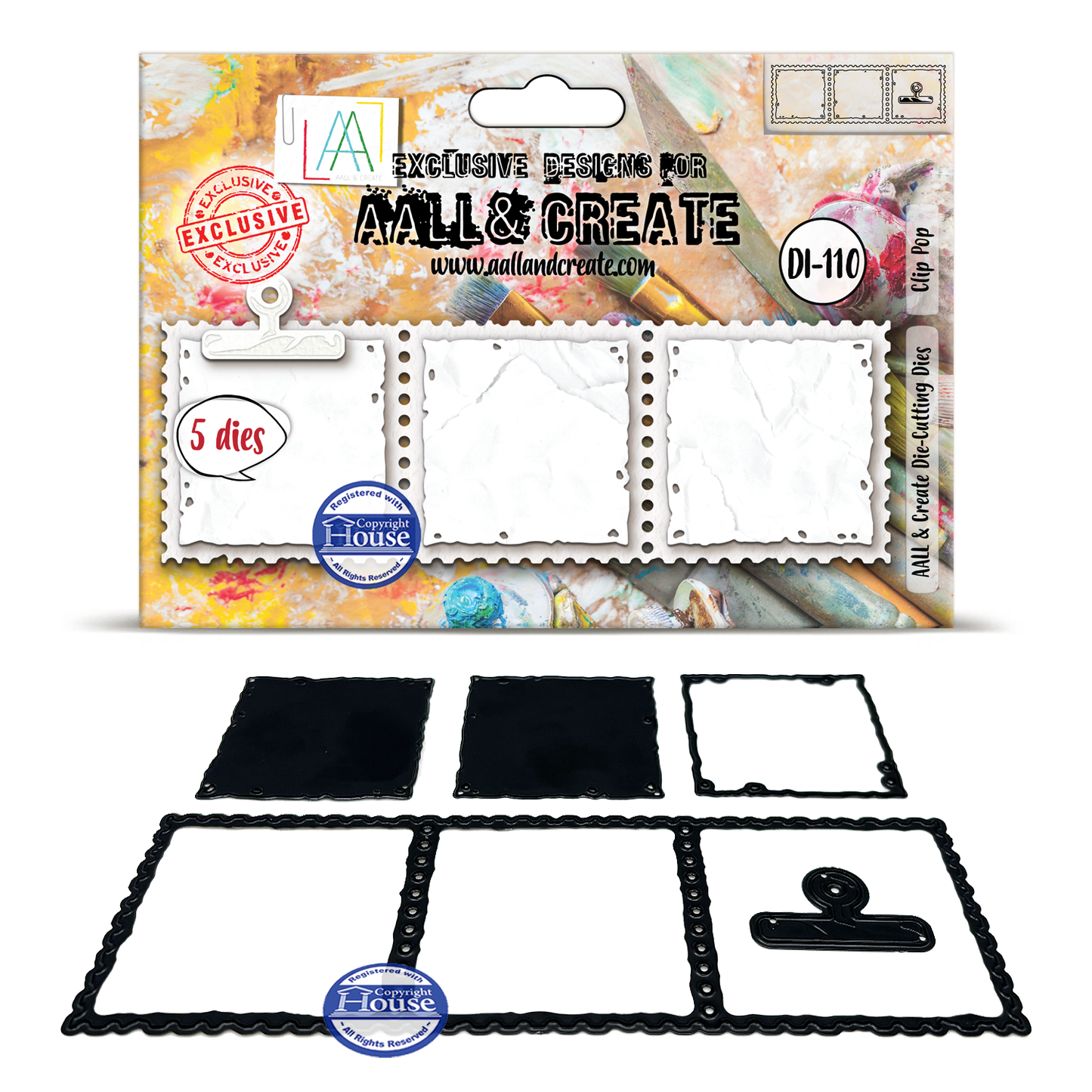 AALL and Create - Die-Cutting Die Set - Clip Pop