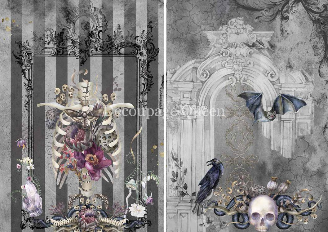 Forest Lore - Happily Encaged A4 Rice Paper - 5 Sheets