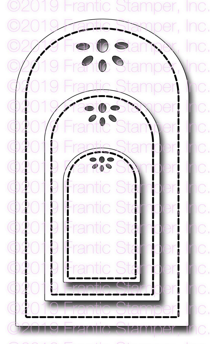Frantic Stamper Precision Die - Sweet Rounded Tags