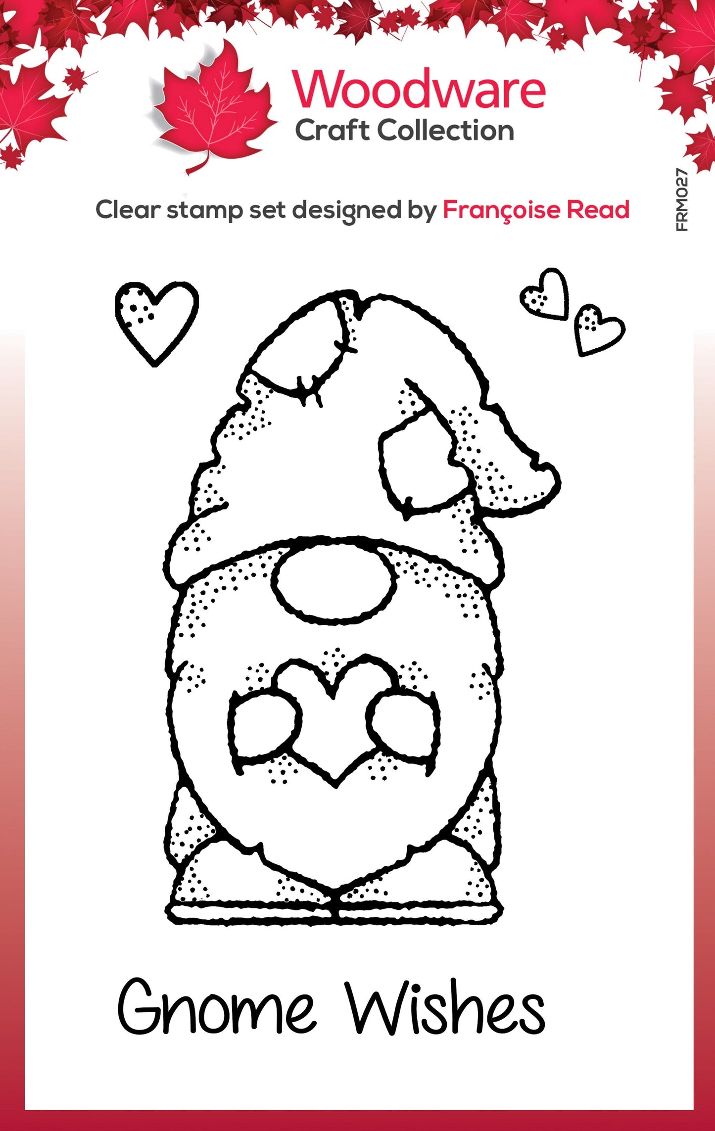 Woodware Clear Singles Little Gnome 3.8 in x 2.6 in Stamp