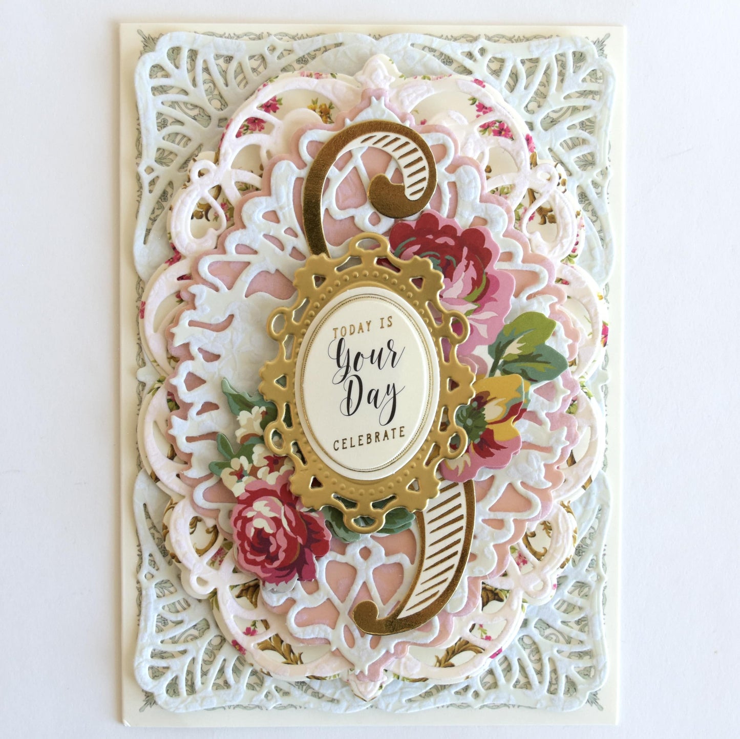 Fancy Flocked Card Layers