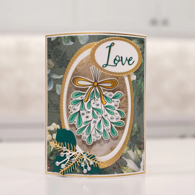 Crafter's Companion Stamp, Die and Stencil Set - Mistletoe
