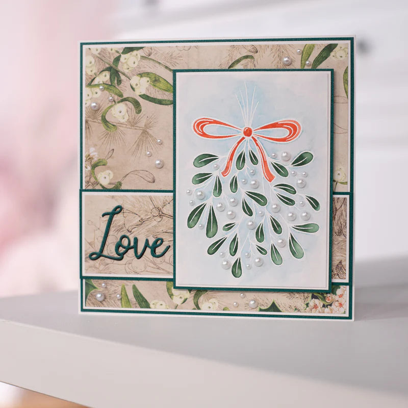 Crafter's Companion Stamp, Die and Stencil Set - Mistletoe