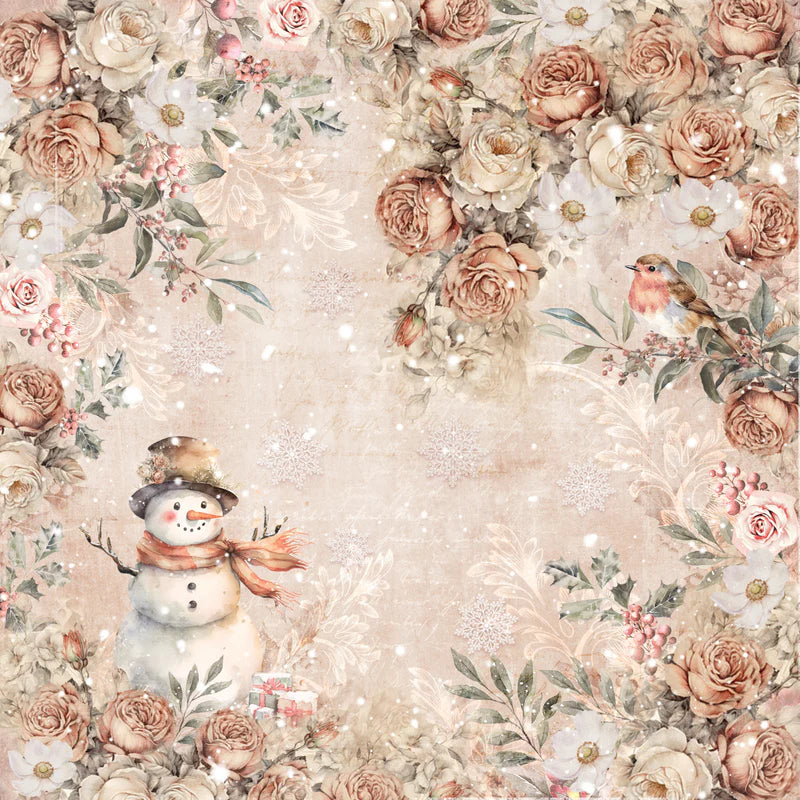 Sara Signature Christmas Rose - 12” x 12” Paper Pad