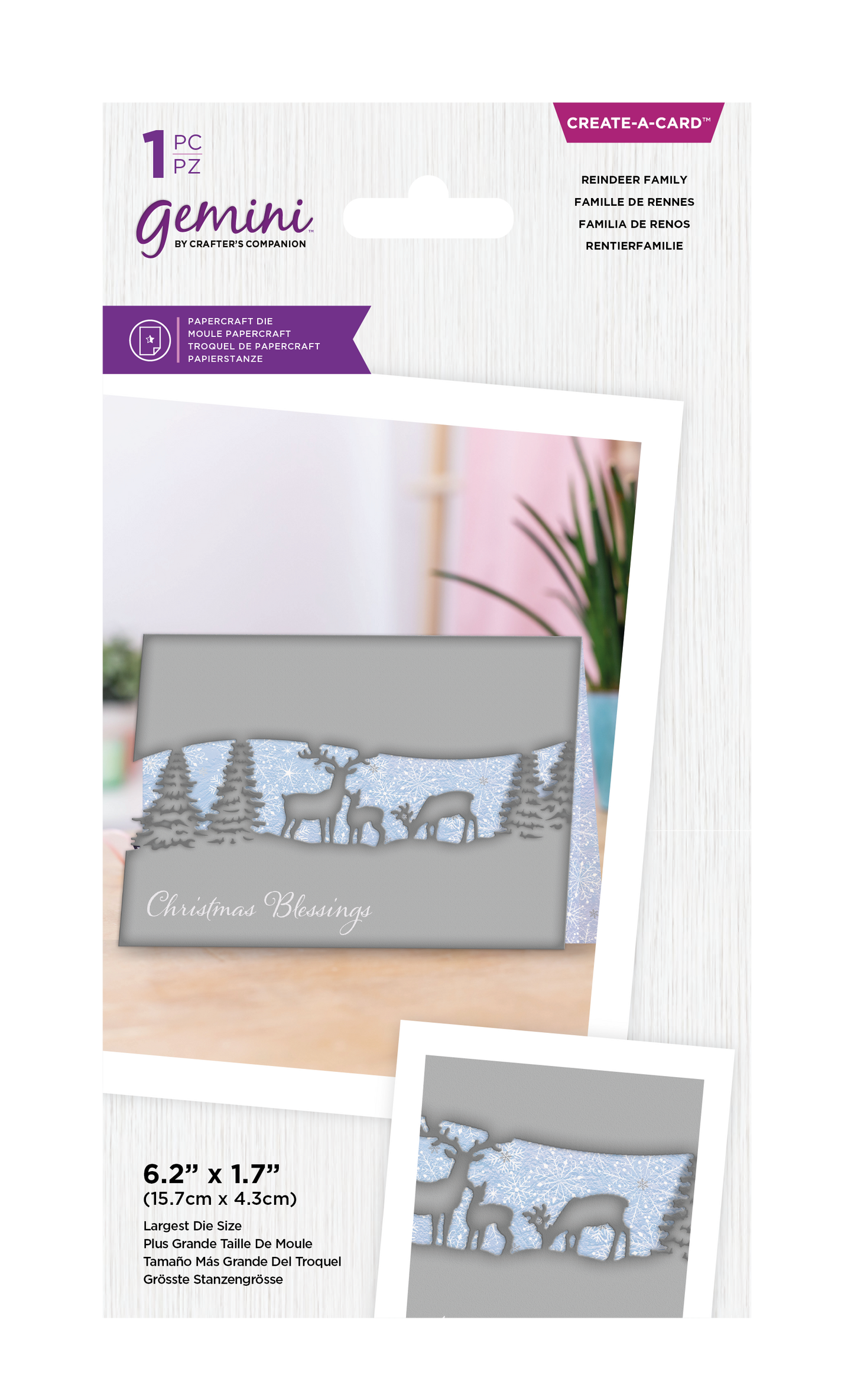 Gemini - Create a Card - Reindeer Family