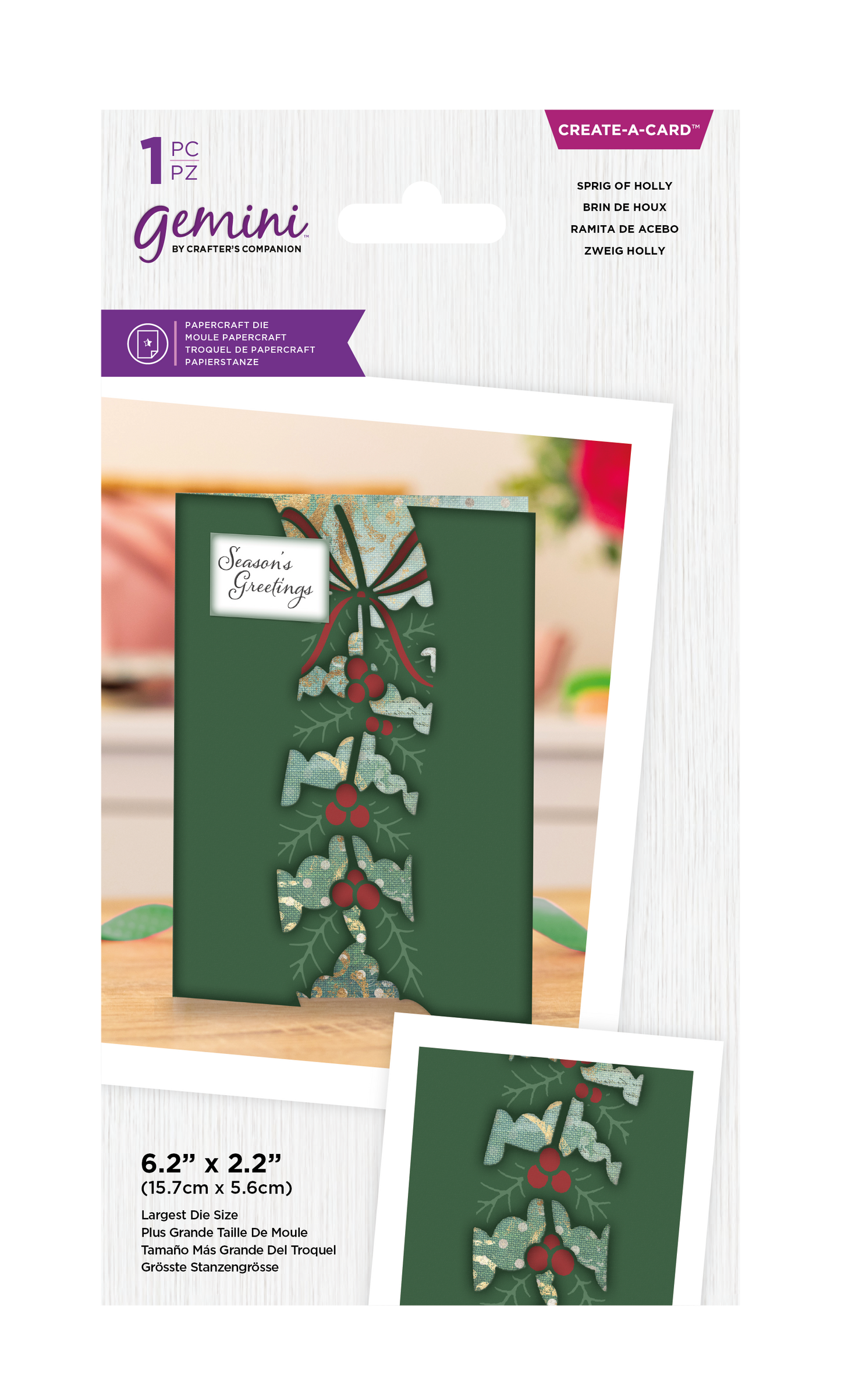 Gemini - Create a Card - Sprig of Holly