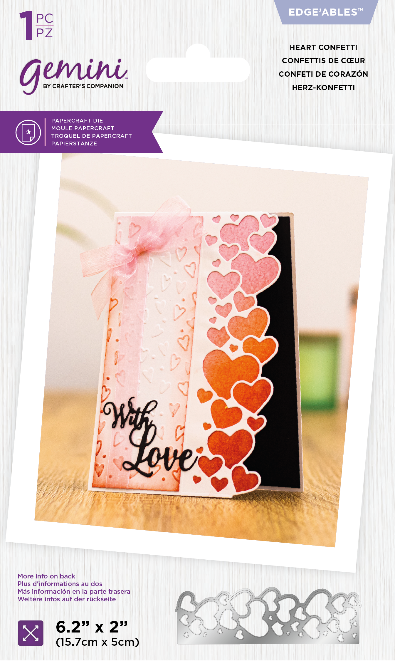 Gemini Die - Edgeables - Heart Confetti