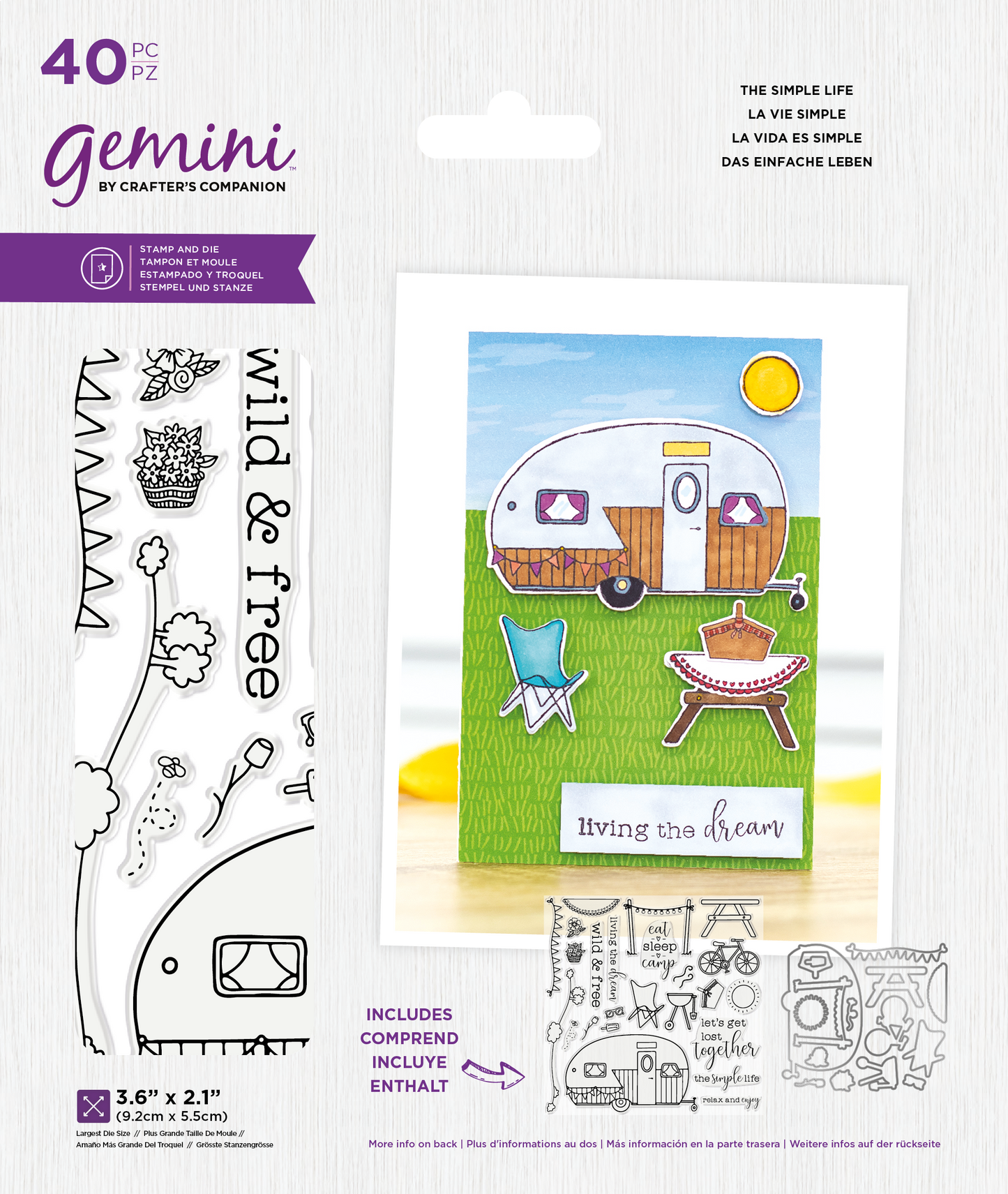 Gemini - Stamp & Die Set - The Simple Life