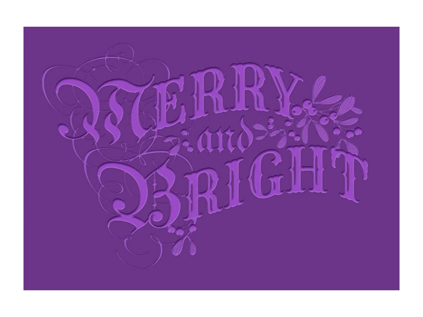 5 x 7 3D Embossing Folder - Merry & Bright