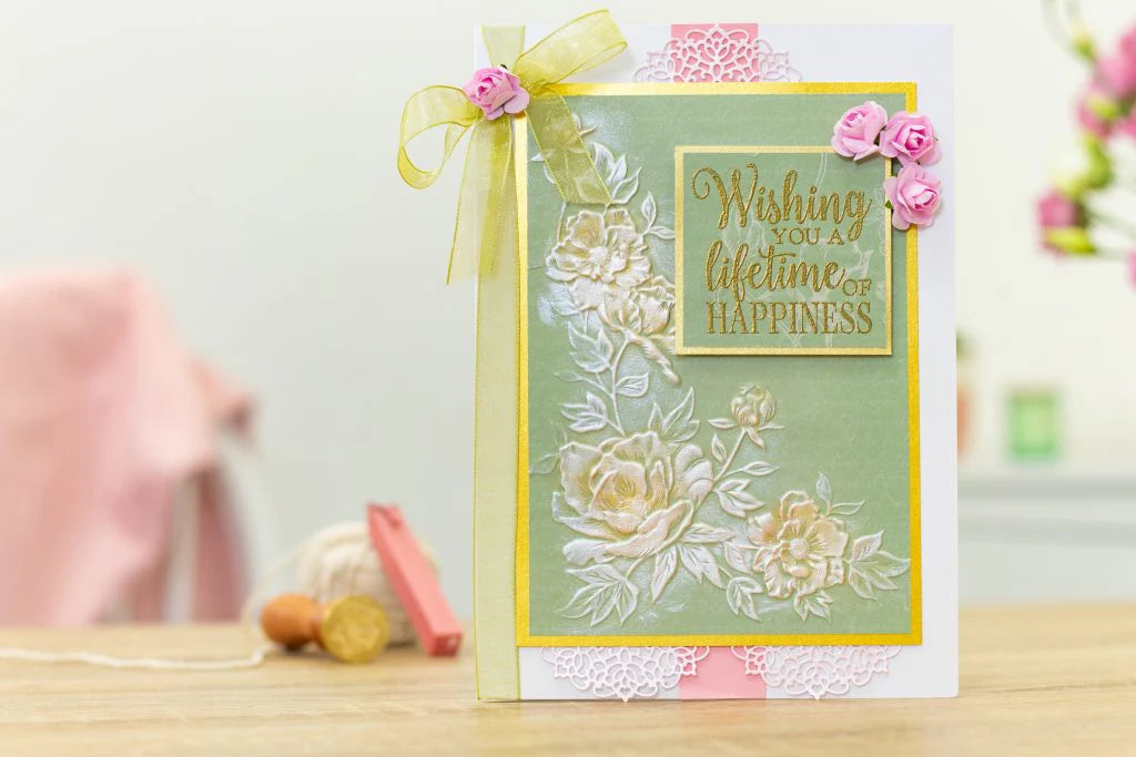 Garden of Love 3D Embossing Folder - Peony Corner
