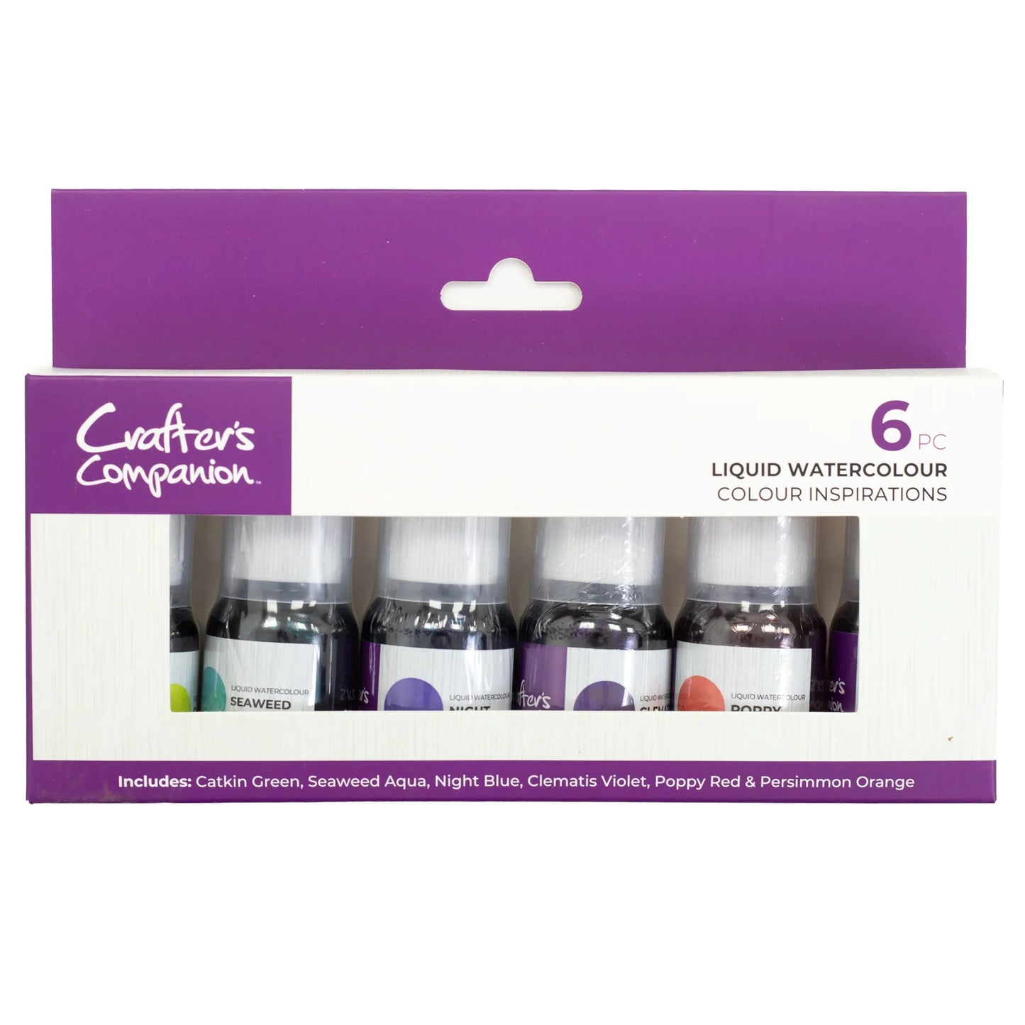 Crafter's Companion - Liquid Watercolours - Color Essentials 6pc