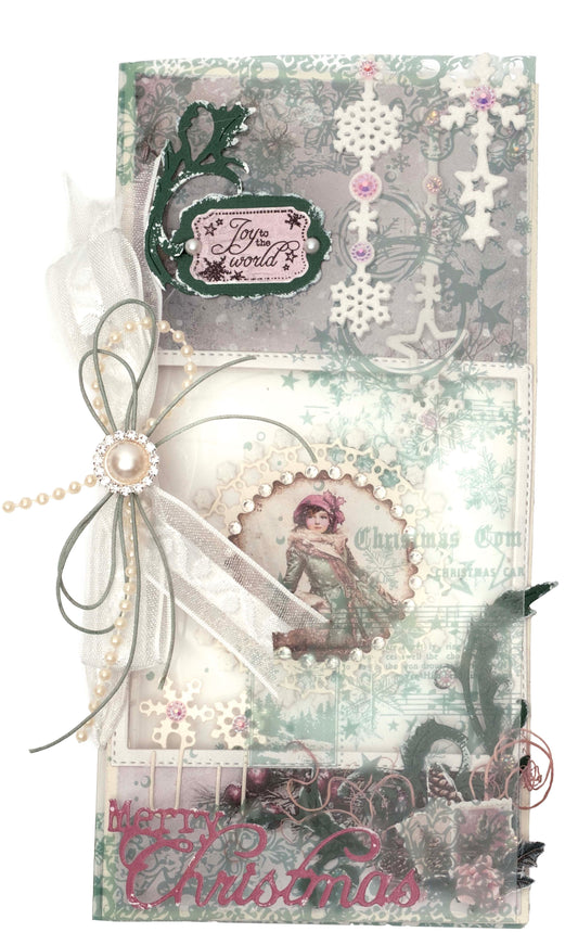 JMA Acetate Sheets White & Vintage Mint Christmas Blush 6 Sheets
