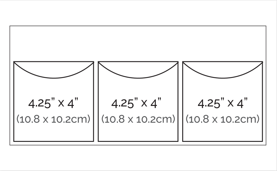 Totally Tiffany - Triple Pocket Storage Cards - 4pk