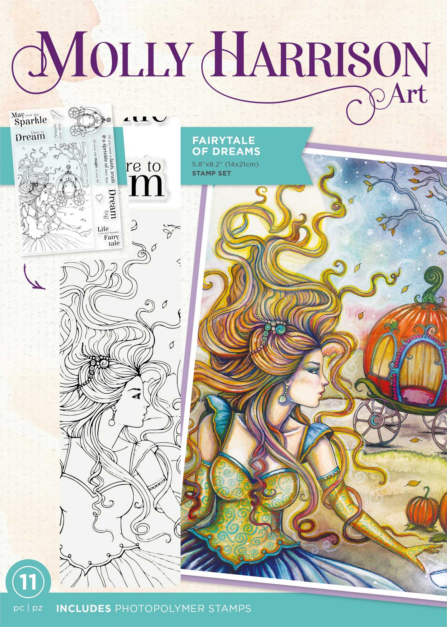 Molly Harrison Photopolymer Stamp - Fairytale of Dreams