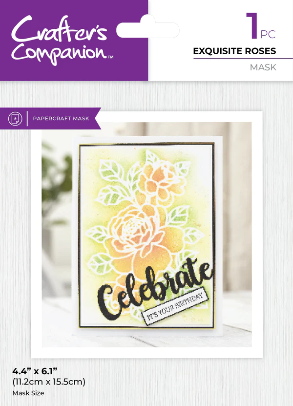 Crafter's Companion Mask - Exquisite Rose