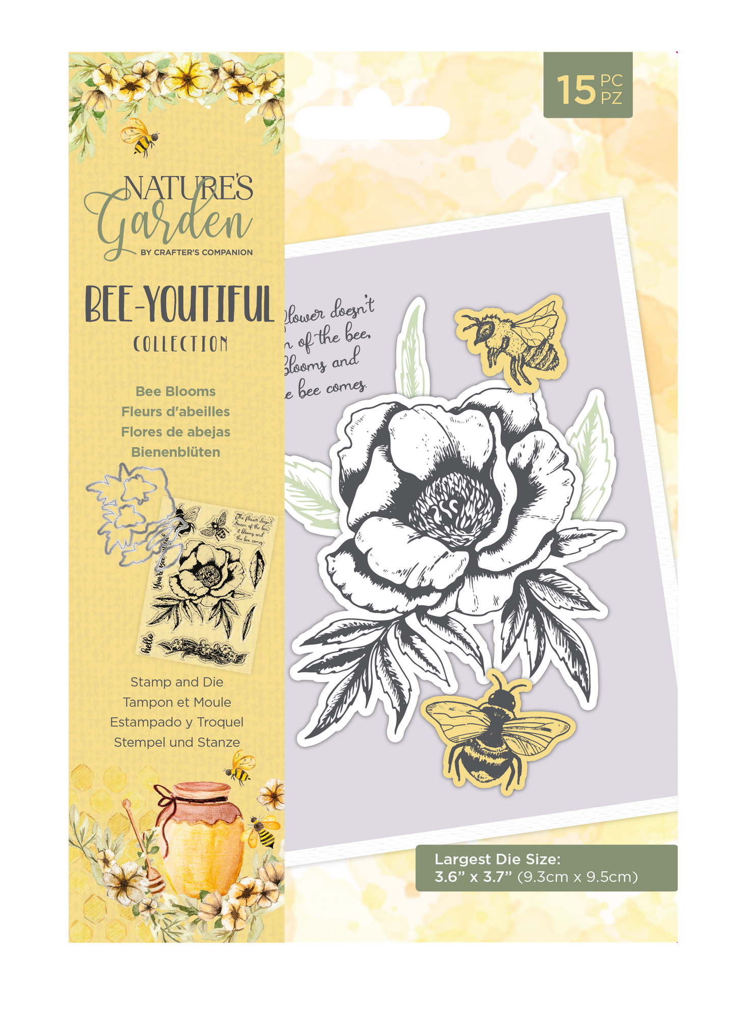 Natures Garden Bee-Youtiful Collection Stamp & Die- Bee Blooms